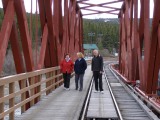 Alte Holzbrücke in Carcross