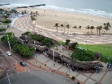 Srandpromenade in Durban beim Hotel Tropicana
