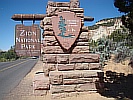 Einfahrt in den Zion National Park