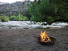 Campingplatz am Kern River bei Lake Isabella
