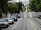 Sehr steile Strassen - mit Hilfe der Cable Car leicht zu überwinden